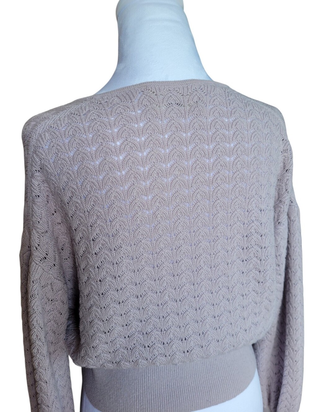 Wilfred Dear Merino Blend Faux wrap sweater Lavender Large Soft Girl - Picture 6 of 12